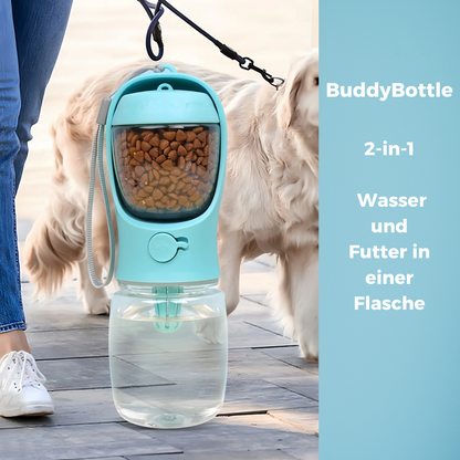 BuddyBottle - Haustierwasser- und Futternapf Flasche